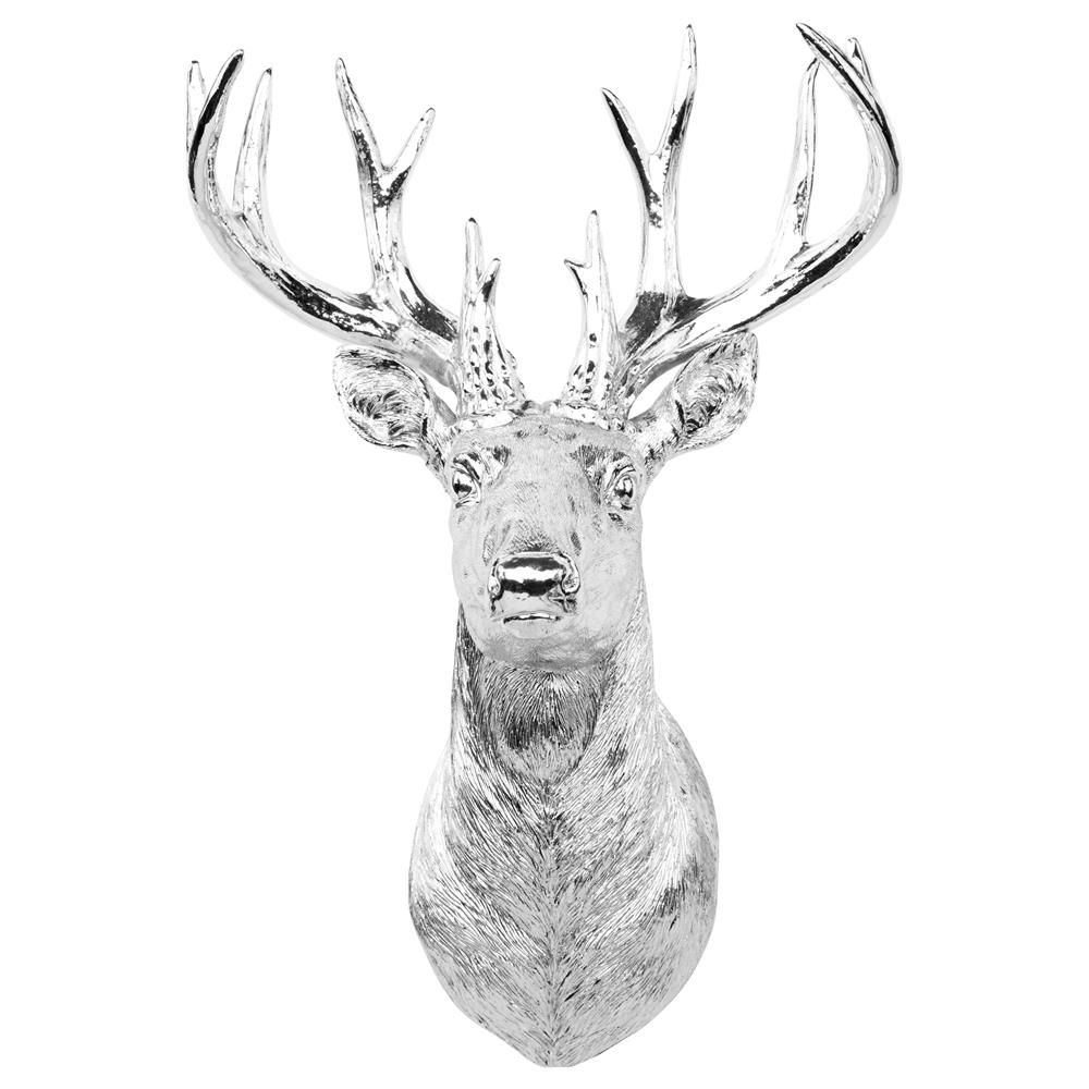 2017 Atelier – Decorative Metal Deer Head/canvas & Framed Art/wall With Regard To Metal Animal Heads Wall Art (View 5 of 15)