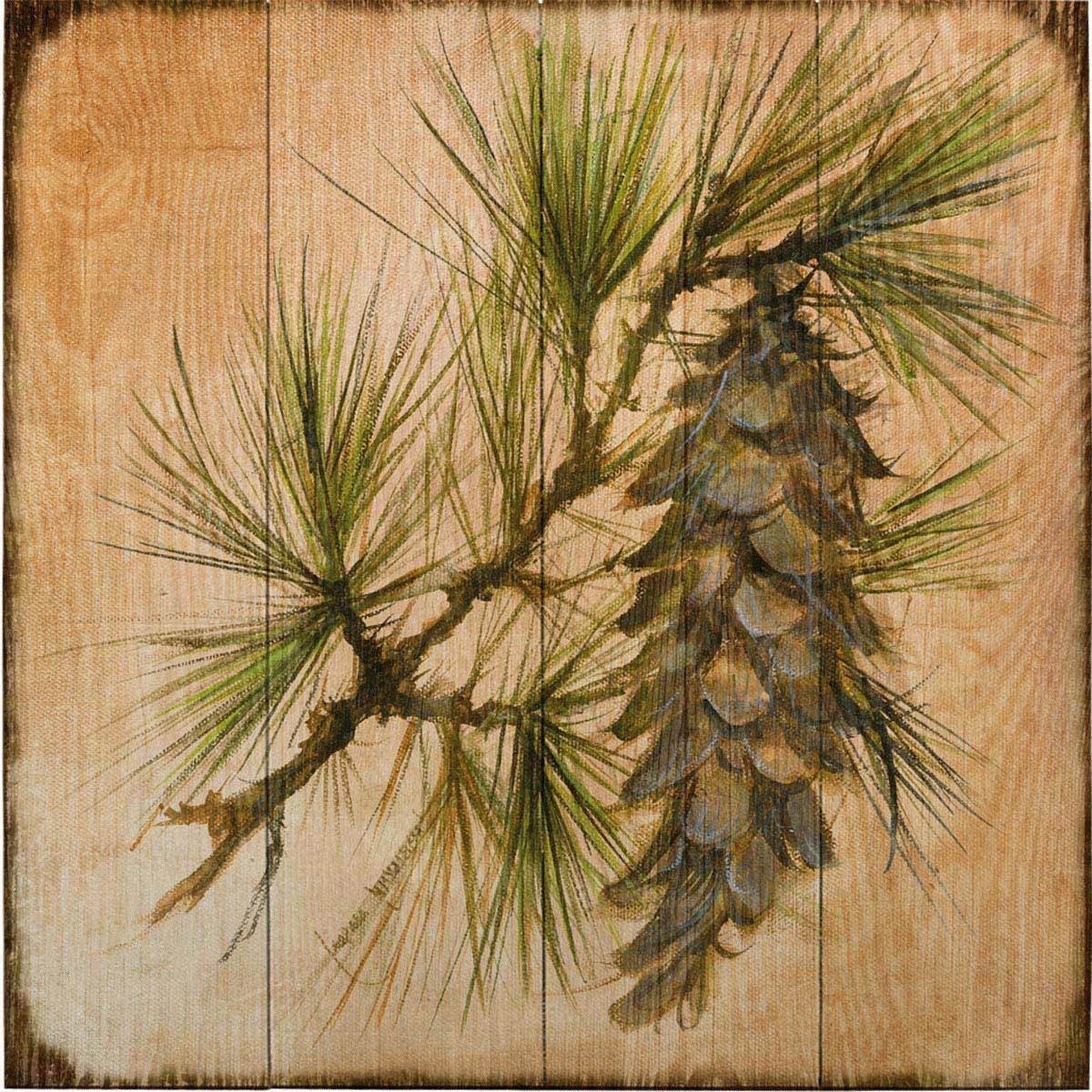 2017 Pinecone I Wood Wall Art Inside Pine Cone Wall Art (View 3 of 15)