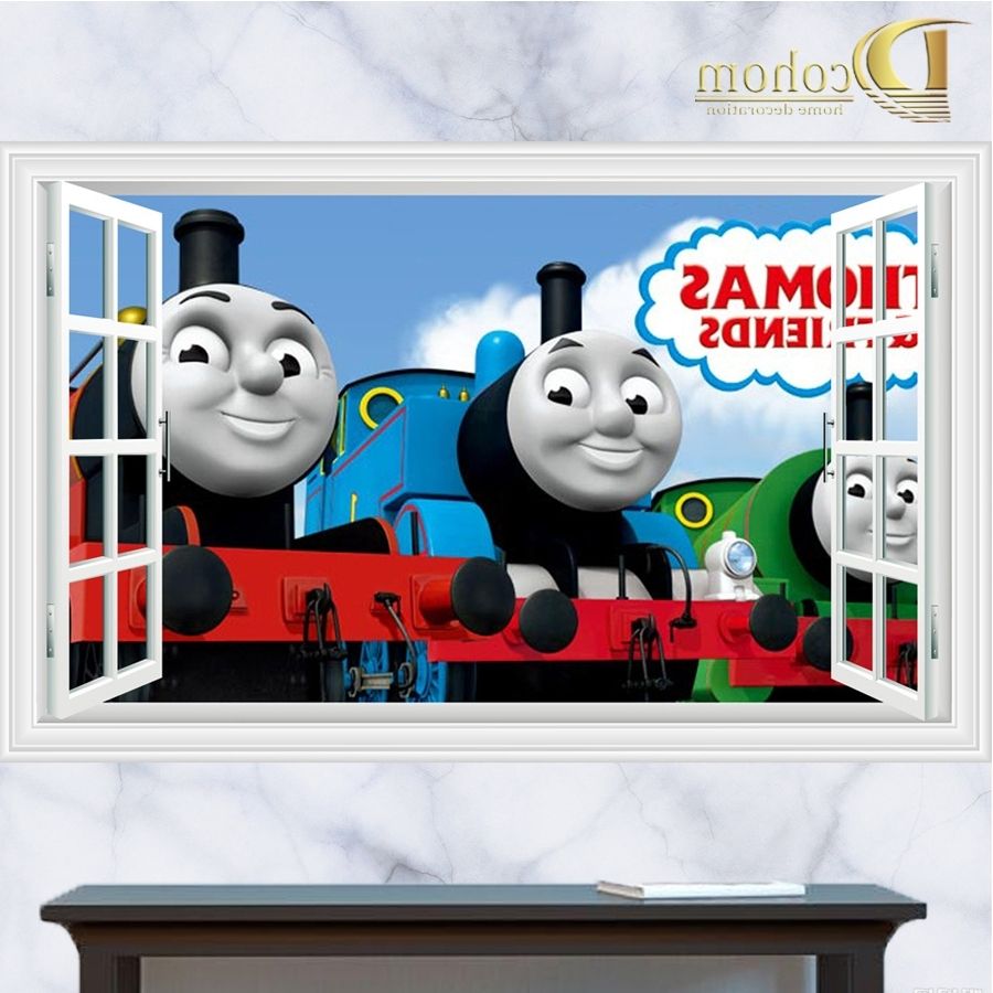 2017 Thomas And Friends Decorative Wall Stickers • Walls Decor Throughout Thomas The Tank Wall Art (View 15 of 15)
