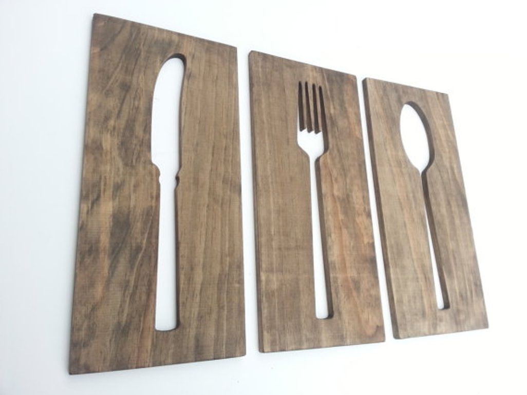 2018 Big Spoon And Fork Decors Inside Buy Large Spoon And Fork Wall Decor (View 11 of 15)