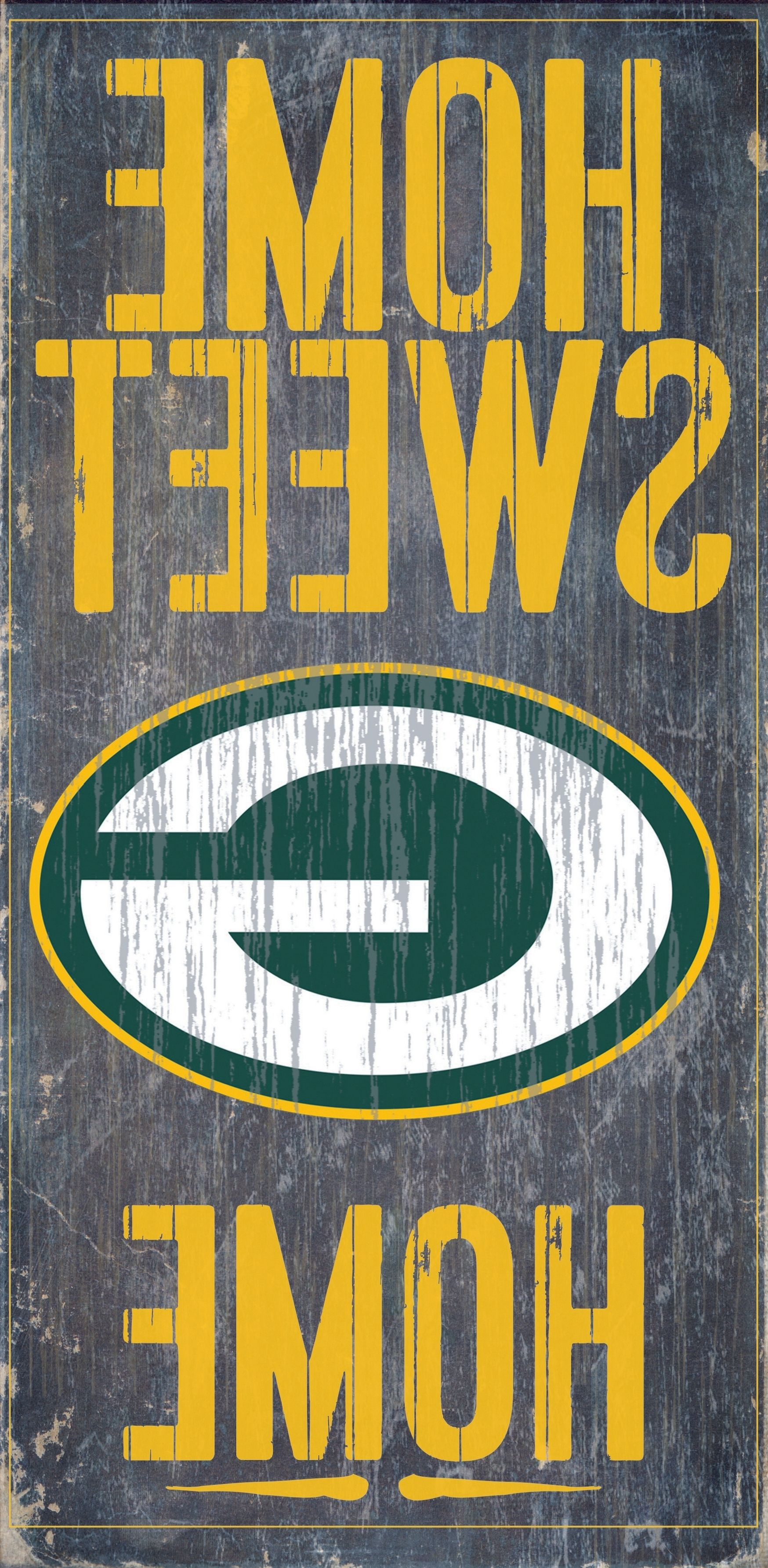 2018 Green Bay Packers Wall Art Pertaining To Green Bay Packers Wood Sign – Home Sweet Home 6"x12"fan (View 14 of 15)