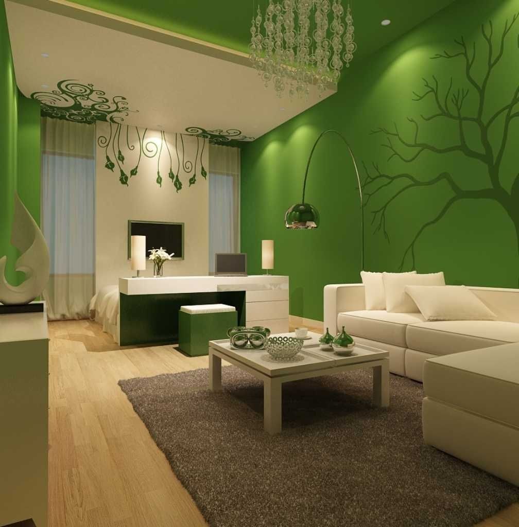2018 Wall Art For Green Walls Pertaining To Decorate A Bedroom With Green Walls Design Ideas 2018 Including (View 14 of 15)