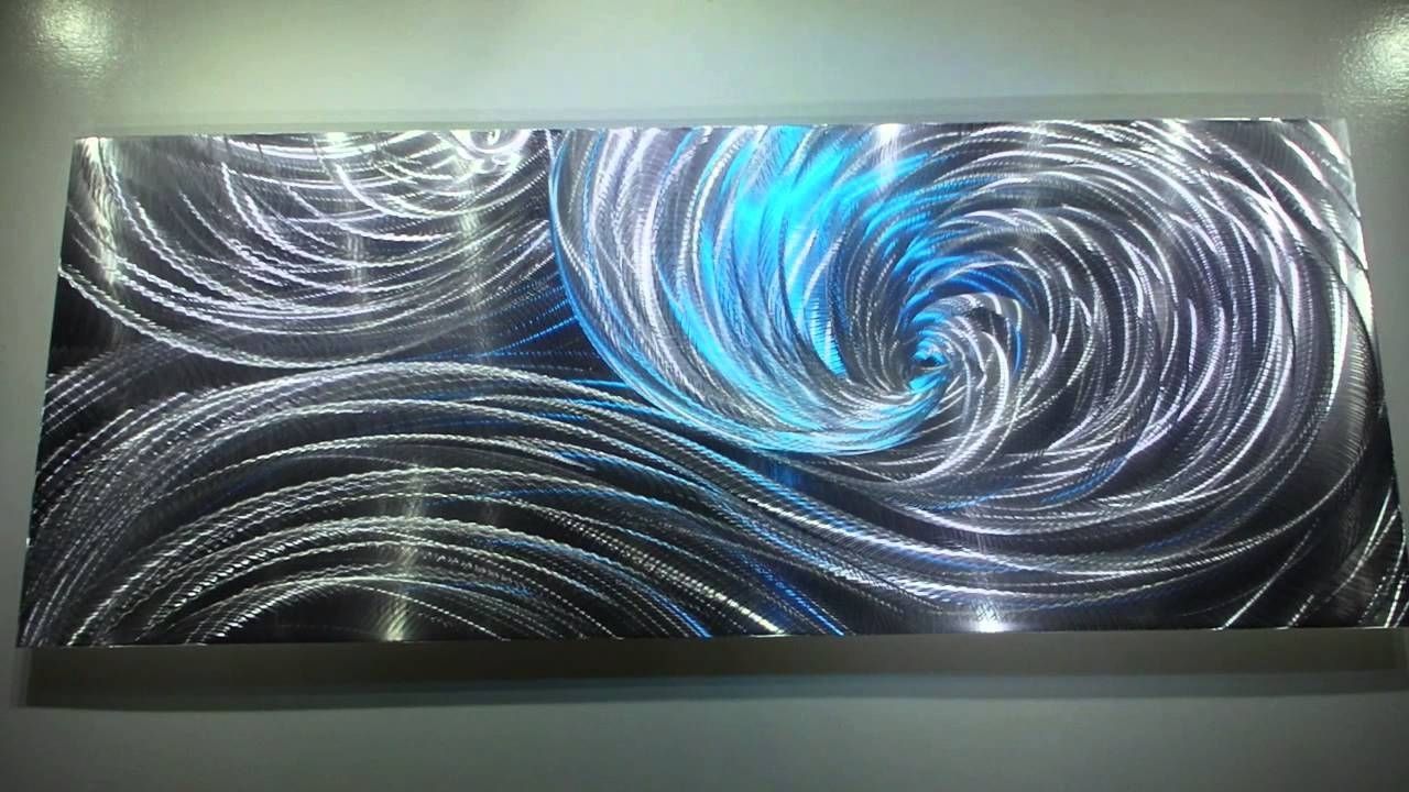 3d Artwork On Wall Throughout Most Up To Date Modern Metal Art 3d Aluminum Sculpture Wall Decor Led Rgb Halogen (View 8 of 15)