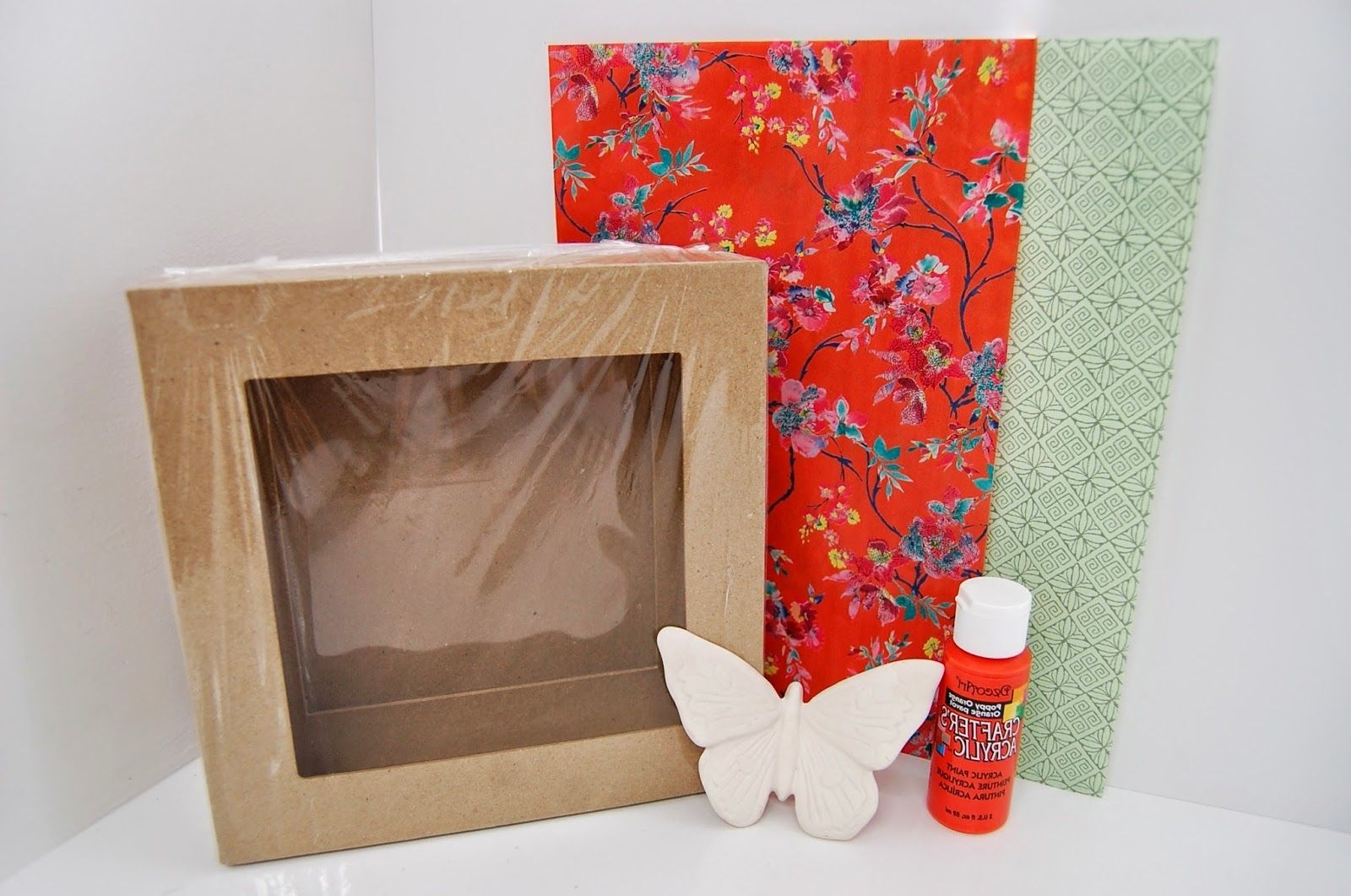 3d Box Frame Decoupage/decopatch Makeover Wall Art Idea Throughout Most Current Decoupage Wall Art (View 7 of 15)