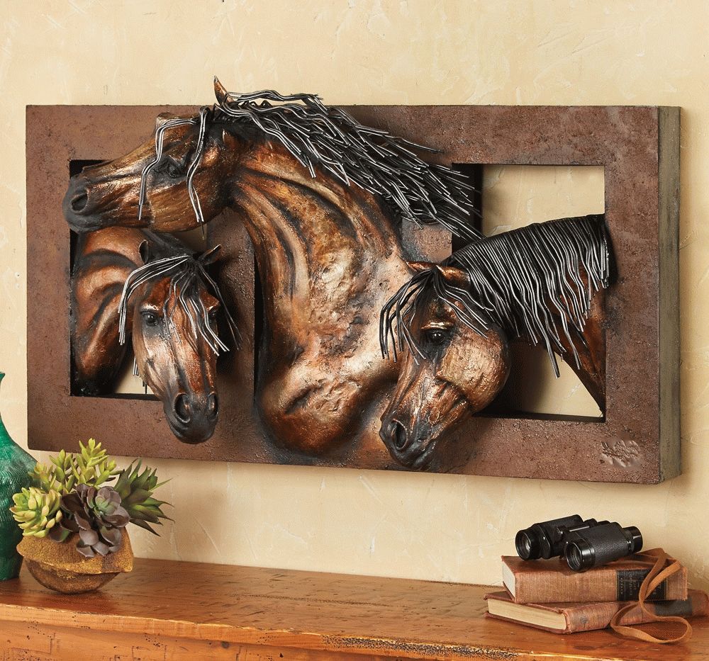 3d Horse Wall Art With Widely Used Sweet Freedom 3 D Horse Wall Sculpture (View 1 of 15)