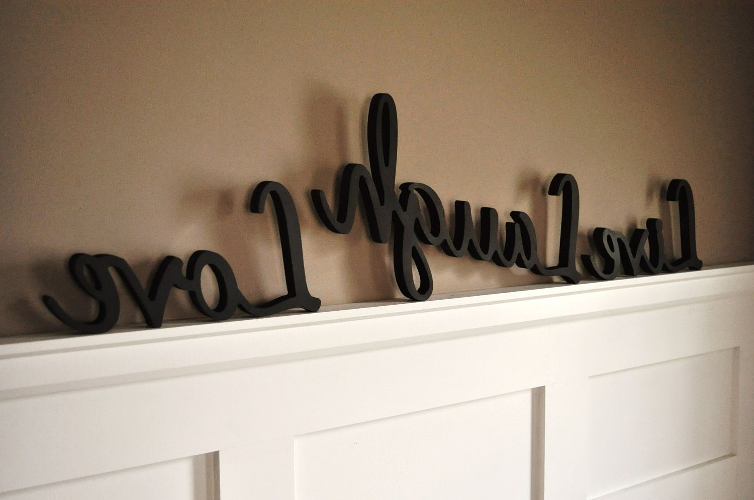 3d Wall Art Words For Most Up To Date Words Wall Decor Wood • Walls Decor (View 9 of 15)