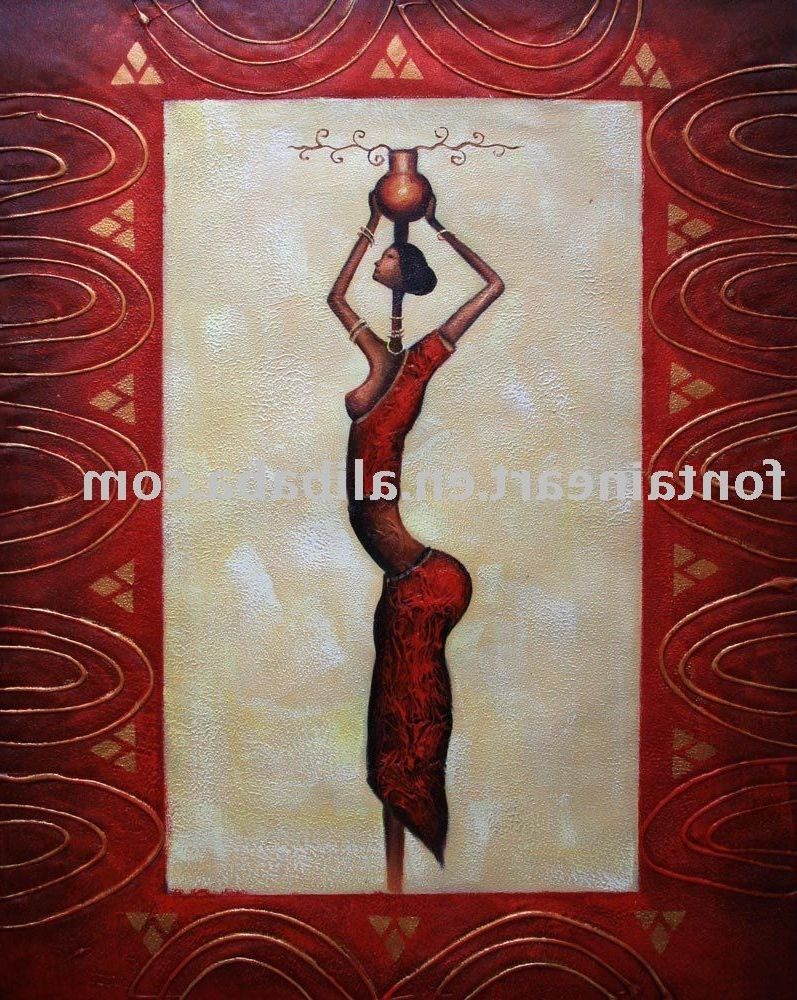 Abstract African Woman In Popular Abstract African Wall Art (View 14 of 15)