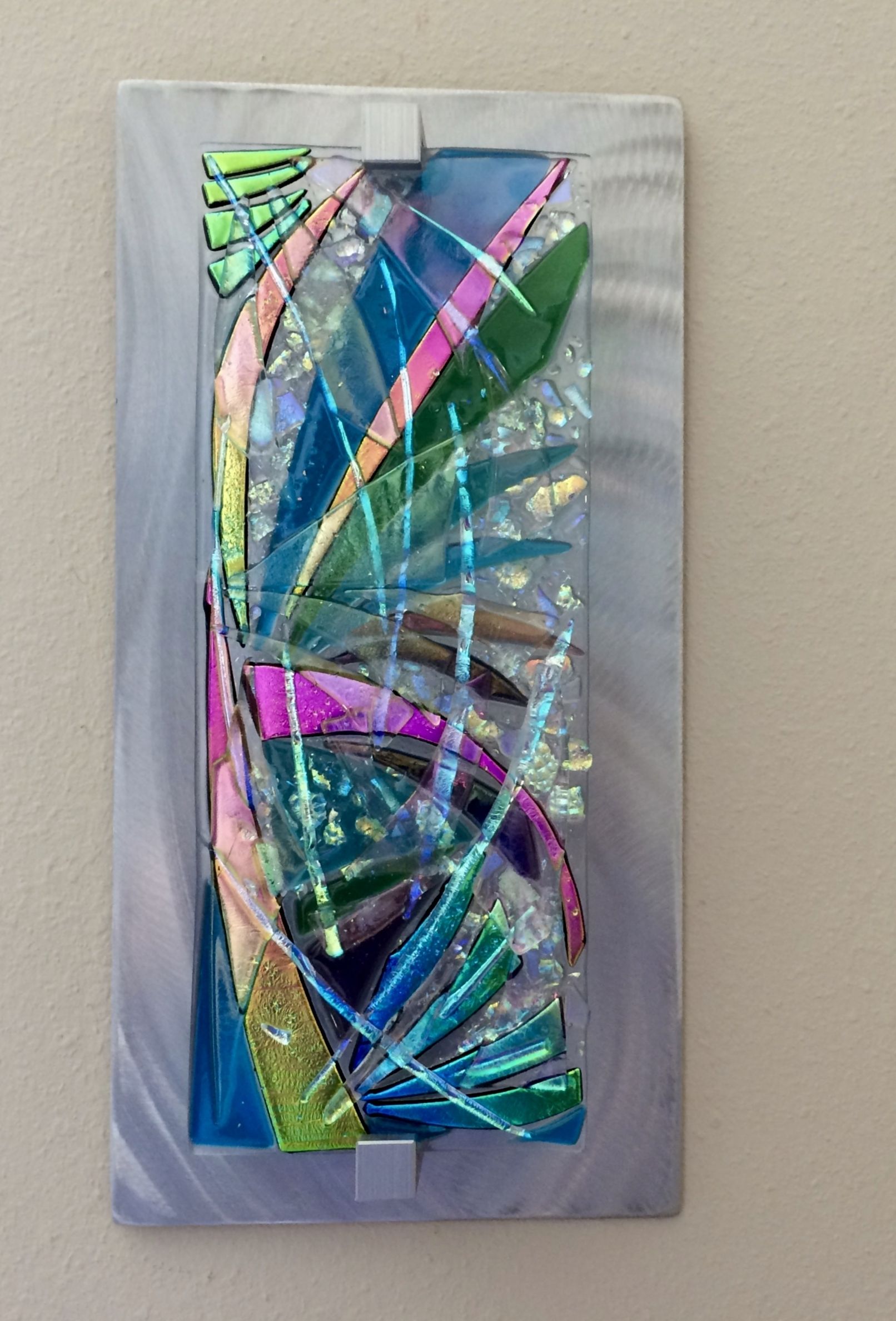 Abstract Fused Glass Wall Art With Well Known Fused Glass Wall Hangingfrank Thompson (View 2 of 15)