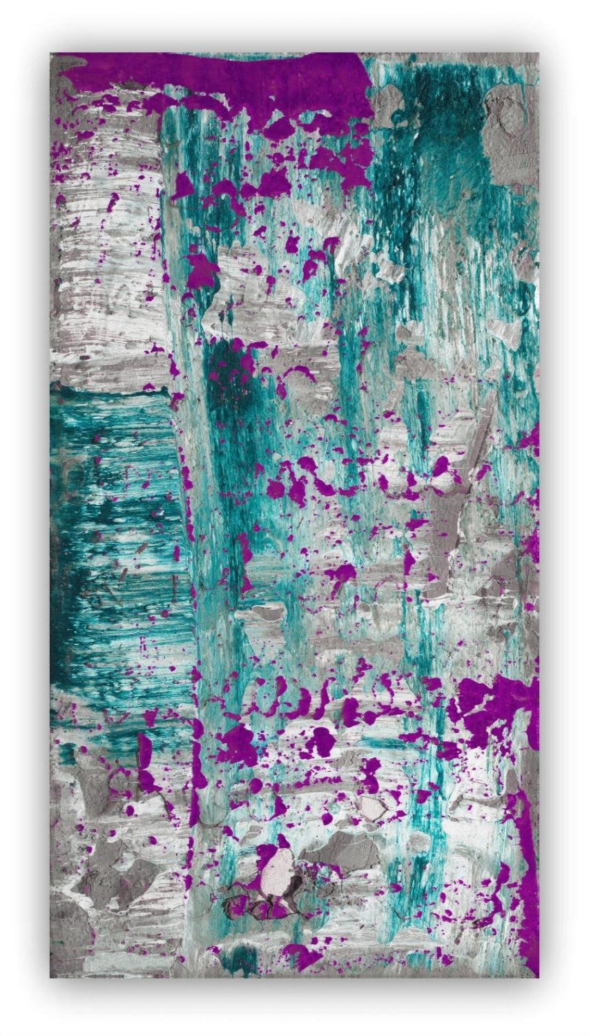 Abstract Painting Large Wall Art Canvas Art Purple Plum Grey Gray For Preferred Purple And Grey Abstract Wall Art (View 2 of 15)