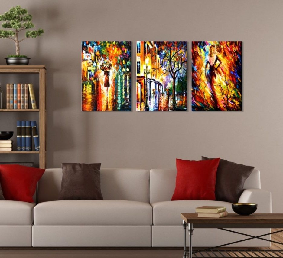 Abstract Wall Art Living Room With Recent Living Room : Big Canvas Simple Painting Living Room Framed Wall (View 8 of 15)