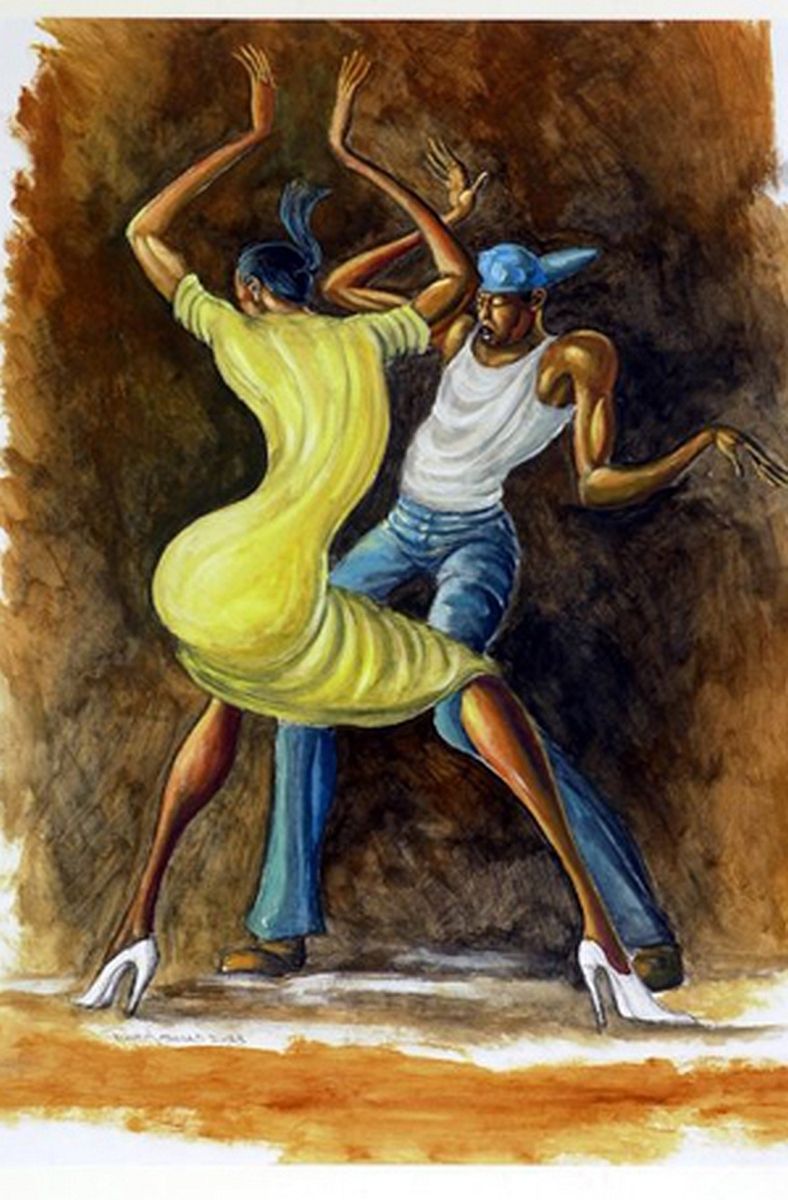 African American Wall Art In Well Known Ymutate:ernie Barnes: “the Dancing Couple”found At (View 11 of 15)