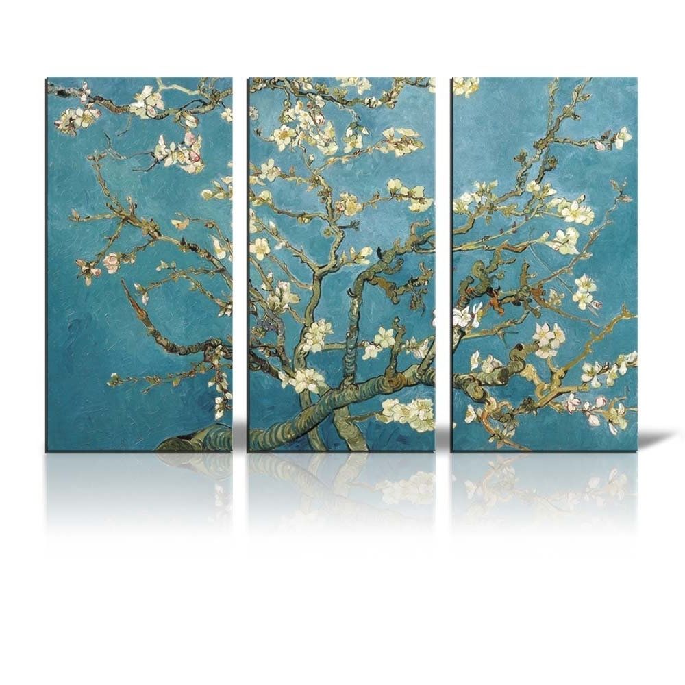 Almond Blossoms Vincent Van Gogh Wall Art Intended For Most Current Amazon: Wall26 Canvas Print Wall Art – Almond Blossoms (View 1 of 15)