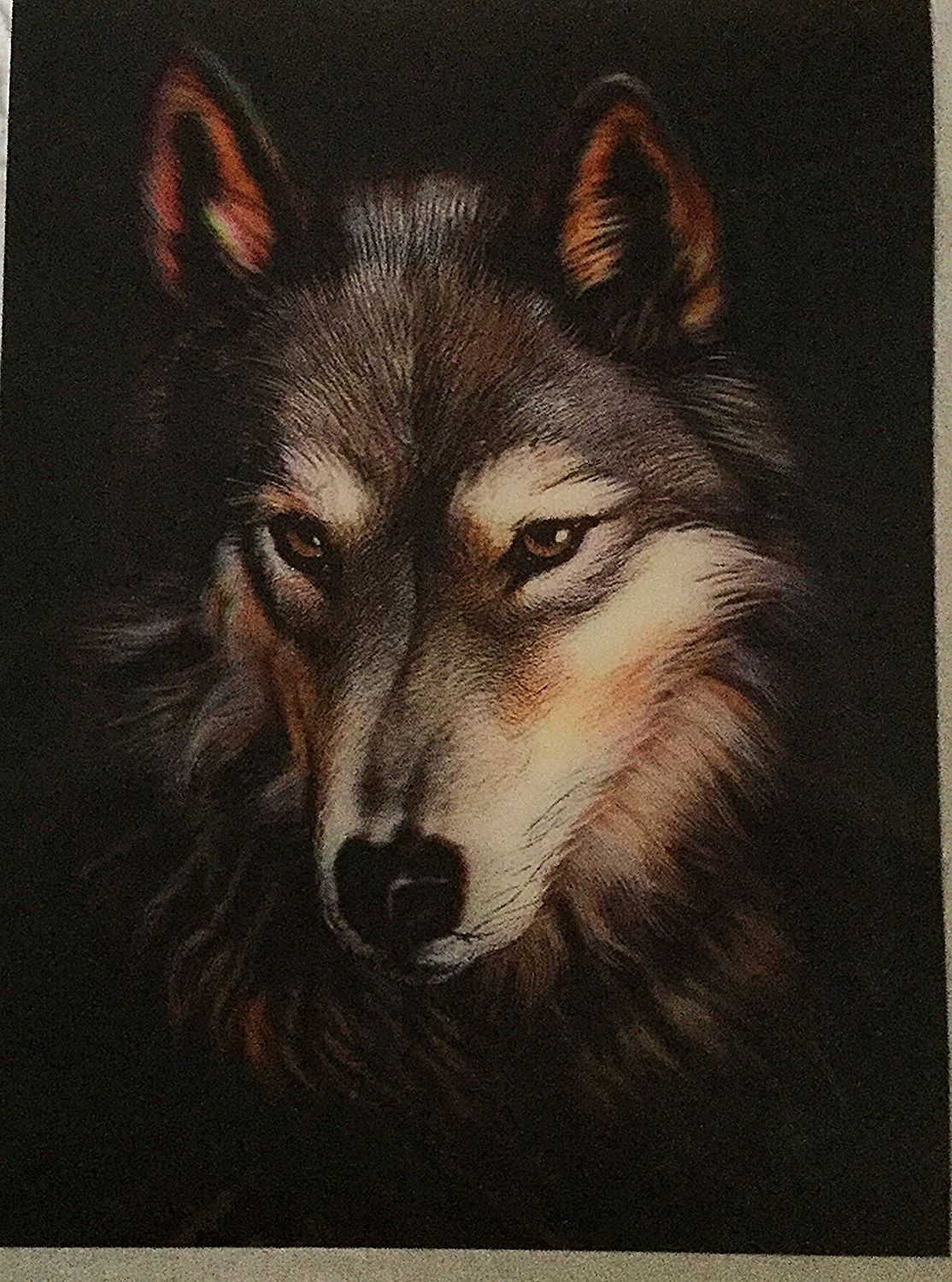 Amazon: 3d Wall Art – Wolf – 3d Lithographic Print – Amazing Within Popular Wolf 3d Wall Art (View 1 of 15)