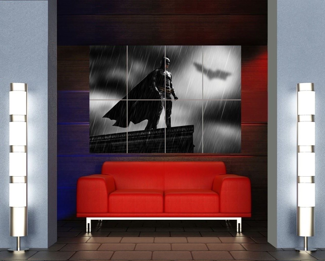 Amazon: Batman Superhero Art Bat Signal Giant Wall Art Print Inside Current Huge Wall Art (View 9 of 15)