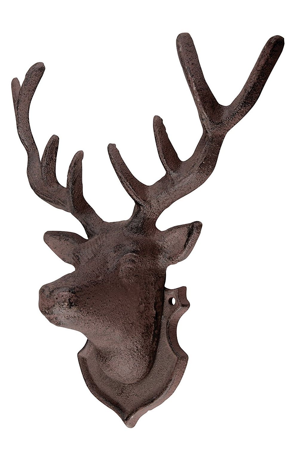 Amazon : Esschert Design Wall Décor Deer : Wall Sculptures Within Current Stag Head Wall Art (View 5 of 15)