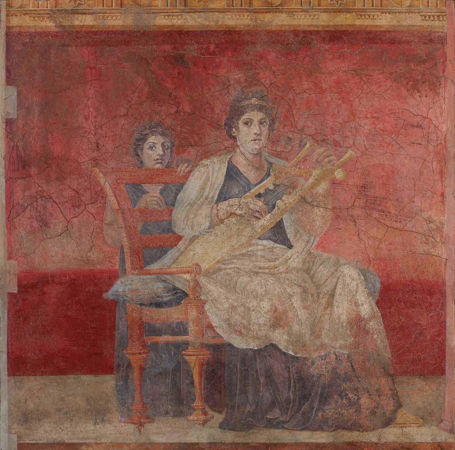 Ancient Greek Wall Art Throughout Popular Wall Painting From Room H Of The Villa Of P (View 11 of 15)