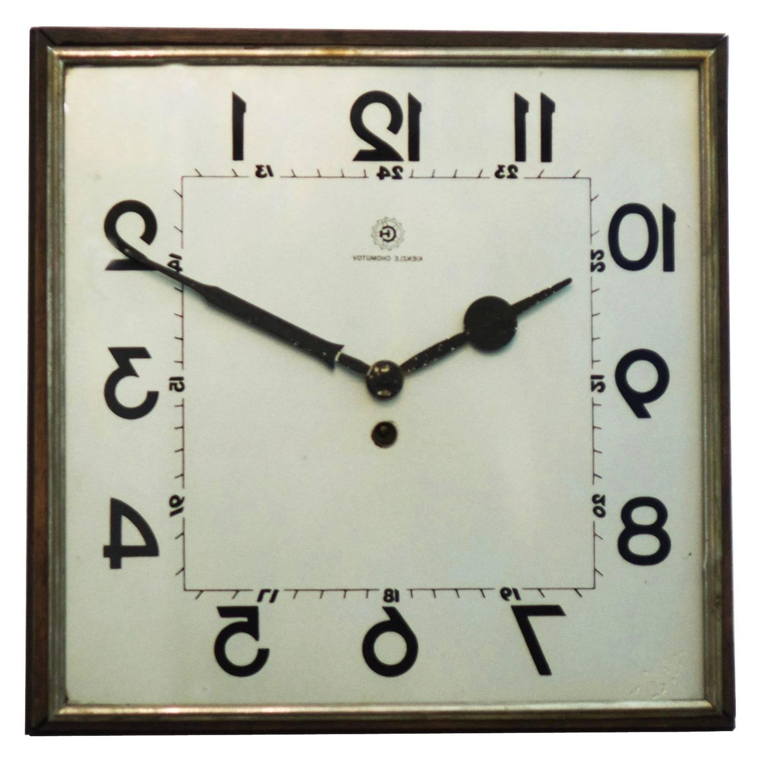 Art Deco Wall Clocks Pertaining To Popular Big Kienzle Bauhaus Wall Clock, 1930s For Sale At 1stdibs (View 2 of 15)