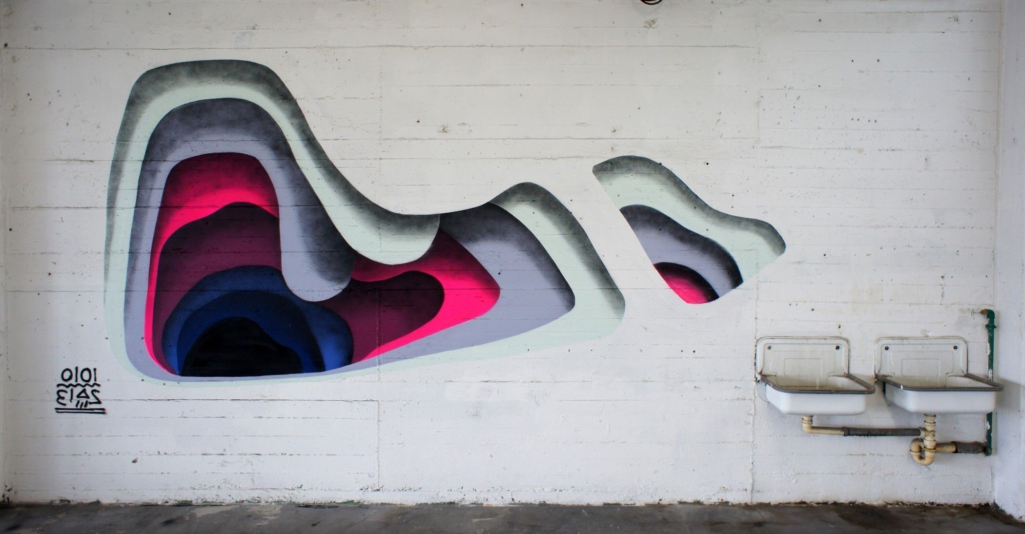 Art Of Streetzzz Colourful Wallhole #streetzzz #art #graffiti Intended For Most Recent 3d Wall Art Illusions (View 1 of 15)
