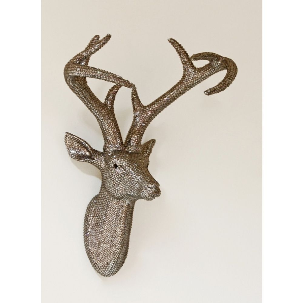 Arthouse Star Studded Stag Head Diamante Deer Mountable Wall Art Throughout Favorite Stag Head Wall Art (View 3 of 15)