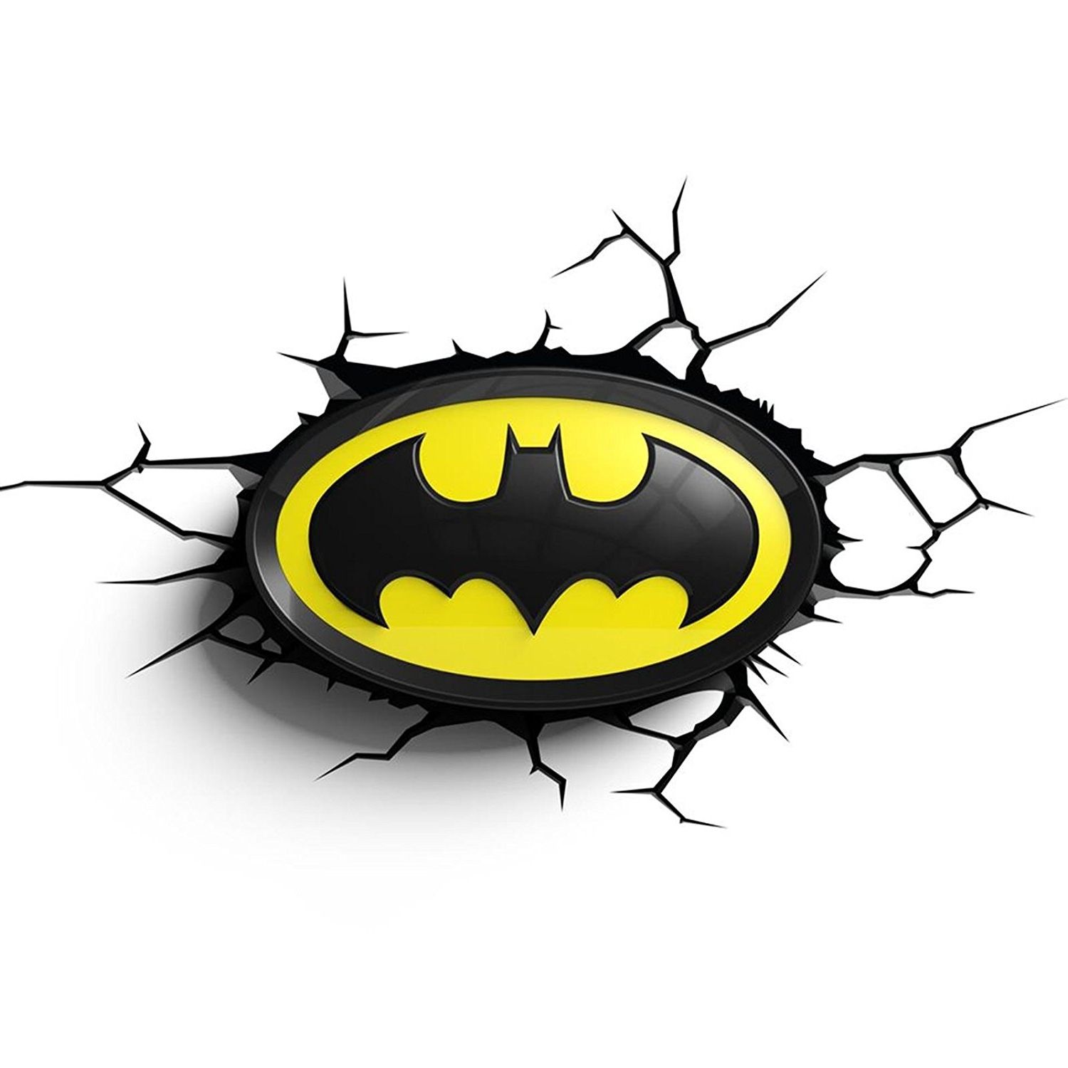 Batman 3d Wall Art With Regard To Favorite Amazon: Batman Logo 3d Led Wall Light: Home & Kitchen (View 8 of 15)