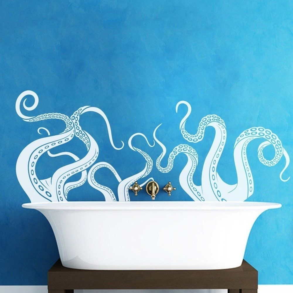 Best And Newest Amazon: Vinyl Kraken Wall Decal Octopus Tentacles Wall Sticker With Octopus Tentacle Wall Art (View 15 of 15)