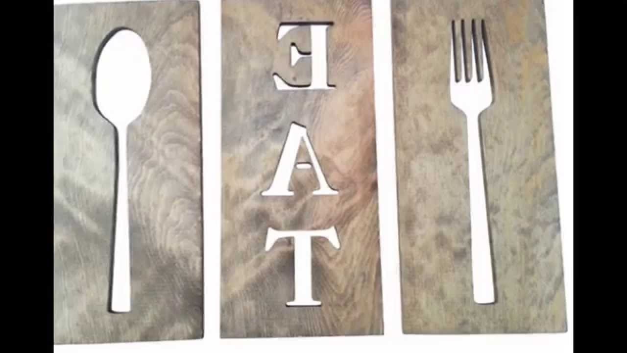 Big Spoon And Fork Decors For Well Liked Spoon And Fork Wall Decor # Diy Fork And Spoon Wall Decor – Youtube (View 9 of 15)