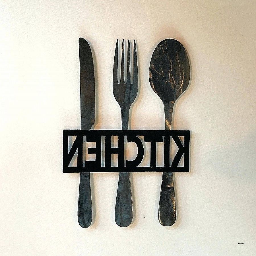 Big Spoon And Fork Decors Pertaining To Fashionable Large Spoon And Fork Wall Art Beautiful 30 Ideas Of Big Spoon And (View 13 of 15)