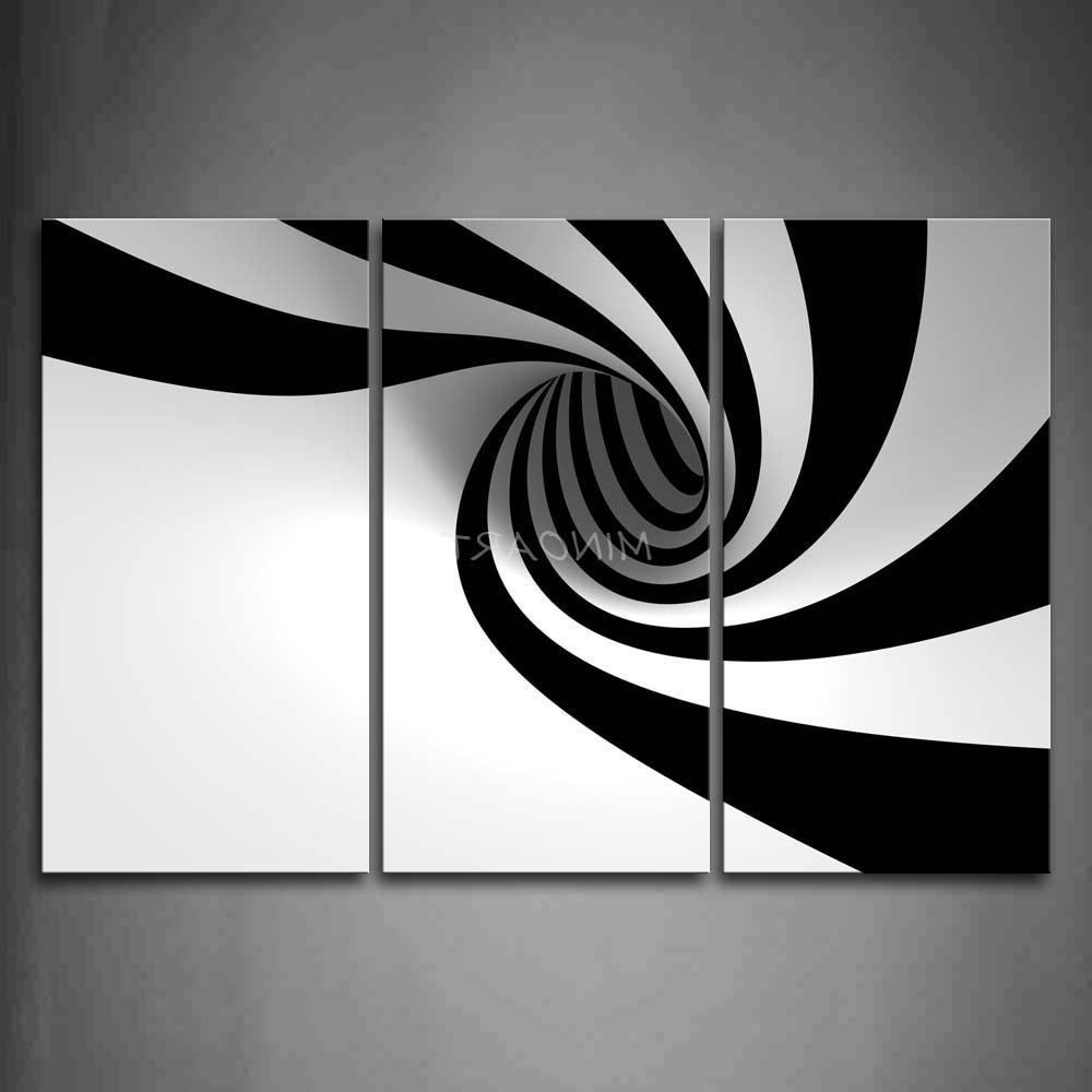 Black And White Wall Art Pertaining To Favorite Wall Art Designs: Black And White Wall Art Rectangle Black White (View 1 of 15)