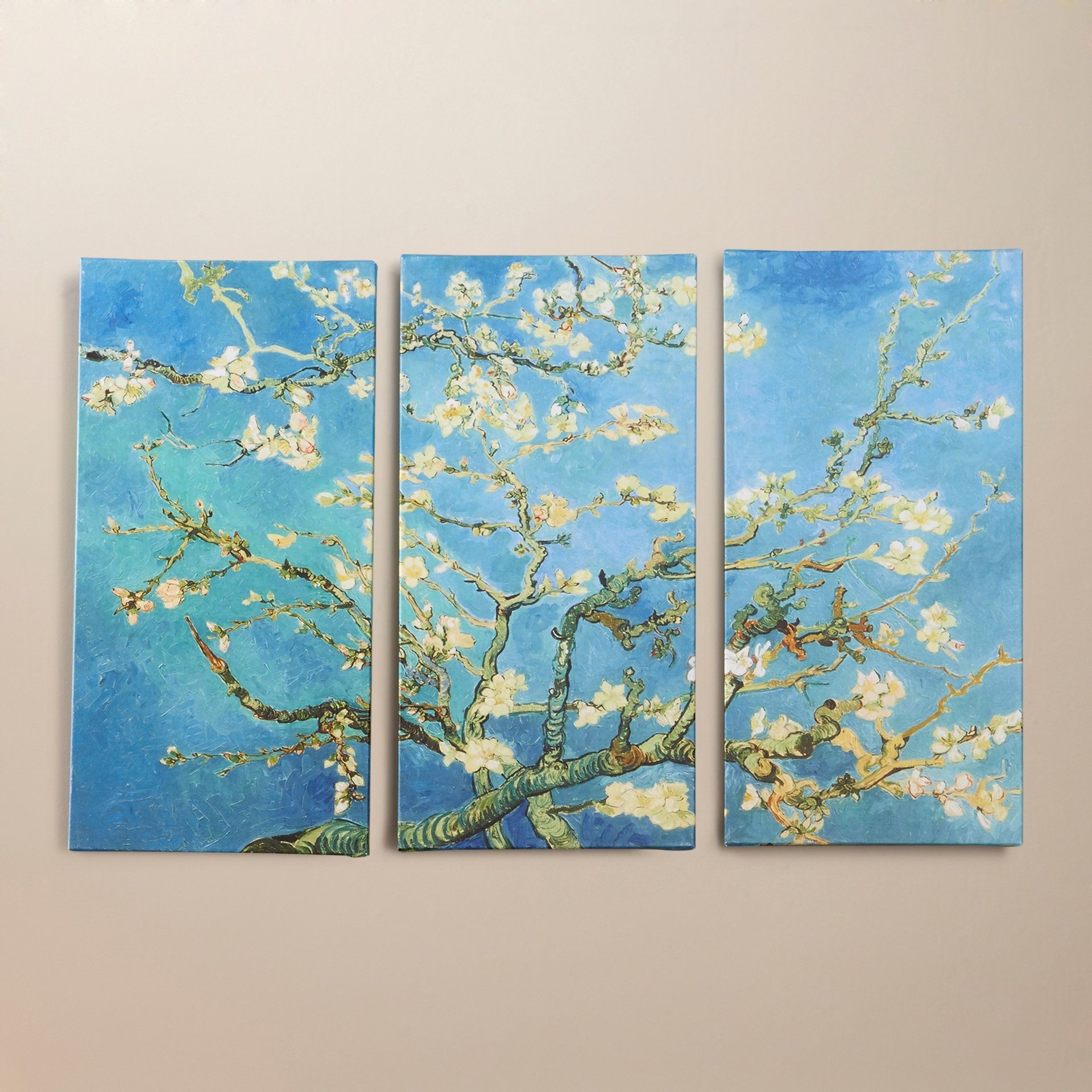 Bloomsbury Market 'almond Blossom'vincent Van Gogh 3 Piece In Preferred Vincent Van Gogh Multi Piece Wall Art (View 11 of 15)
