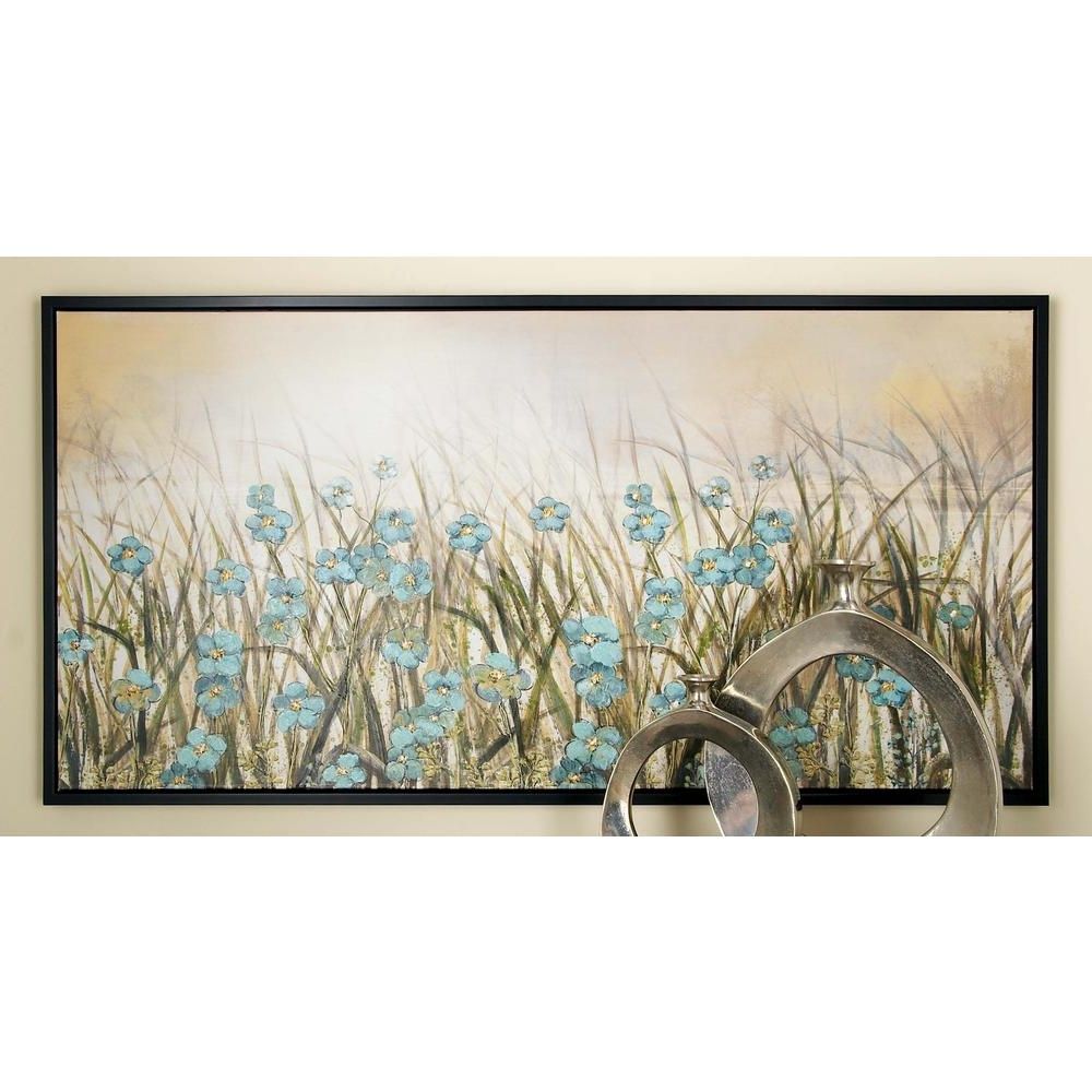 Blue And Brown Wall Art In Most Popular 27 In. X 55 In (View 1 of 15)
