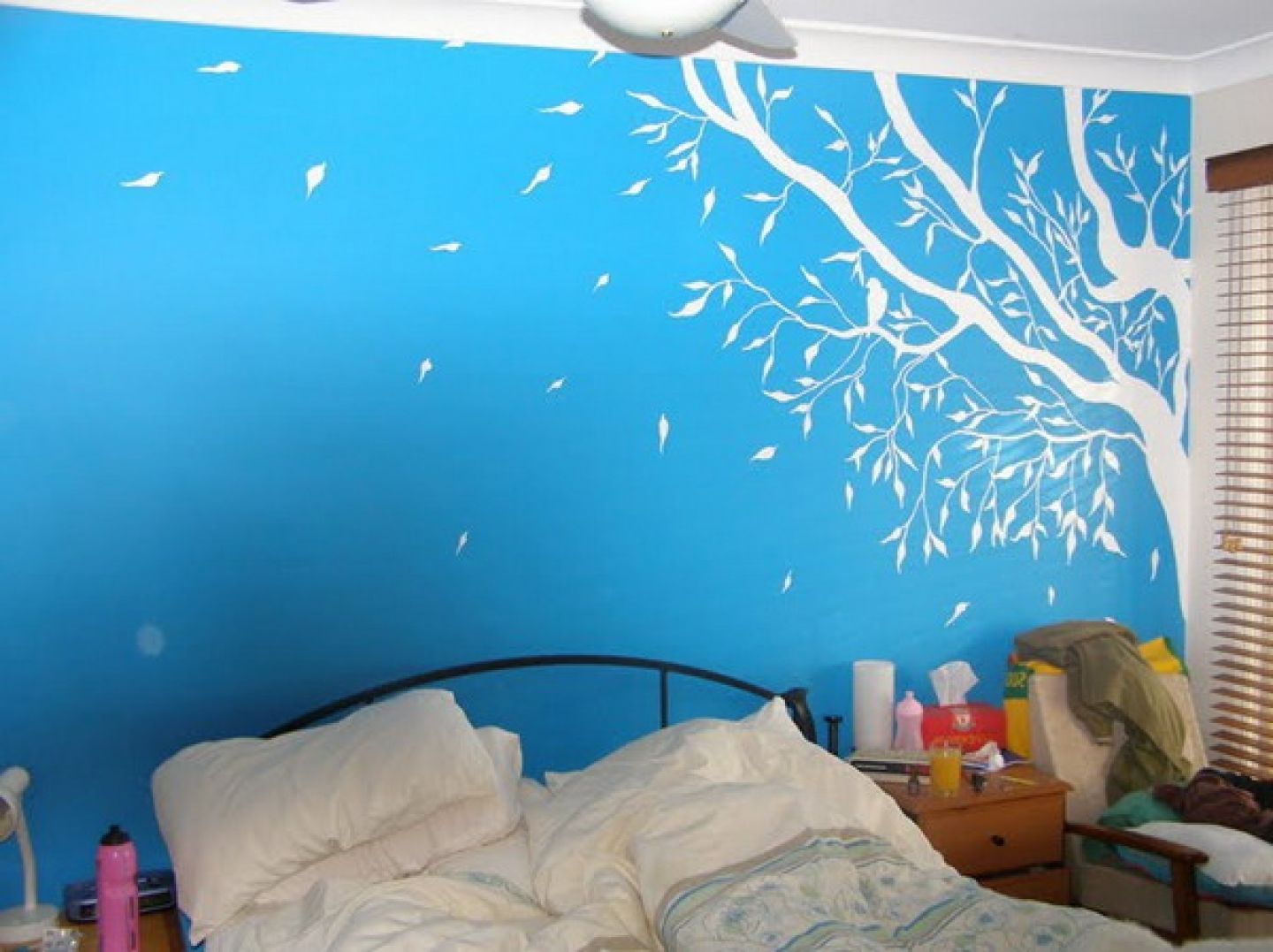 Blue And White Wall Art Within Well Liked Wall Painting Ideas Blue Schemes Bedroom Blue Walls With White (View 7 of 15)
