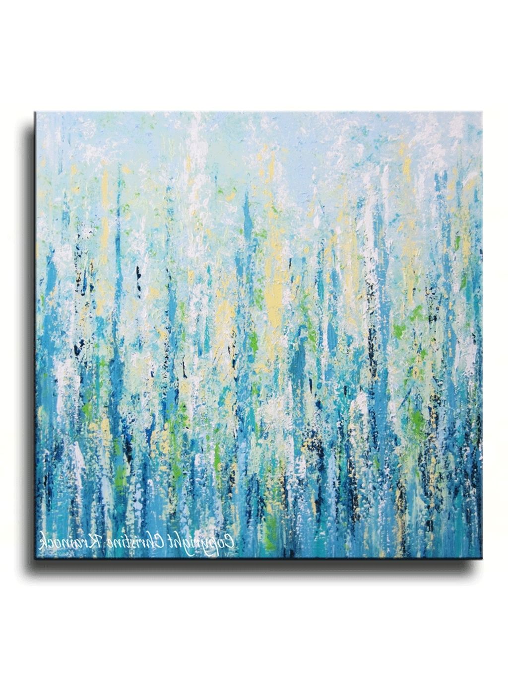 Bright Abstract Wall Art Intended For Most Popular 40 Wonderful Ideas Teal Canvas Wall Art (View 13 of 15)