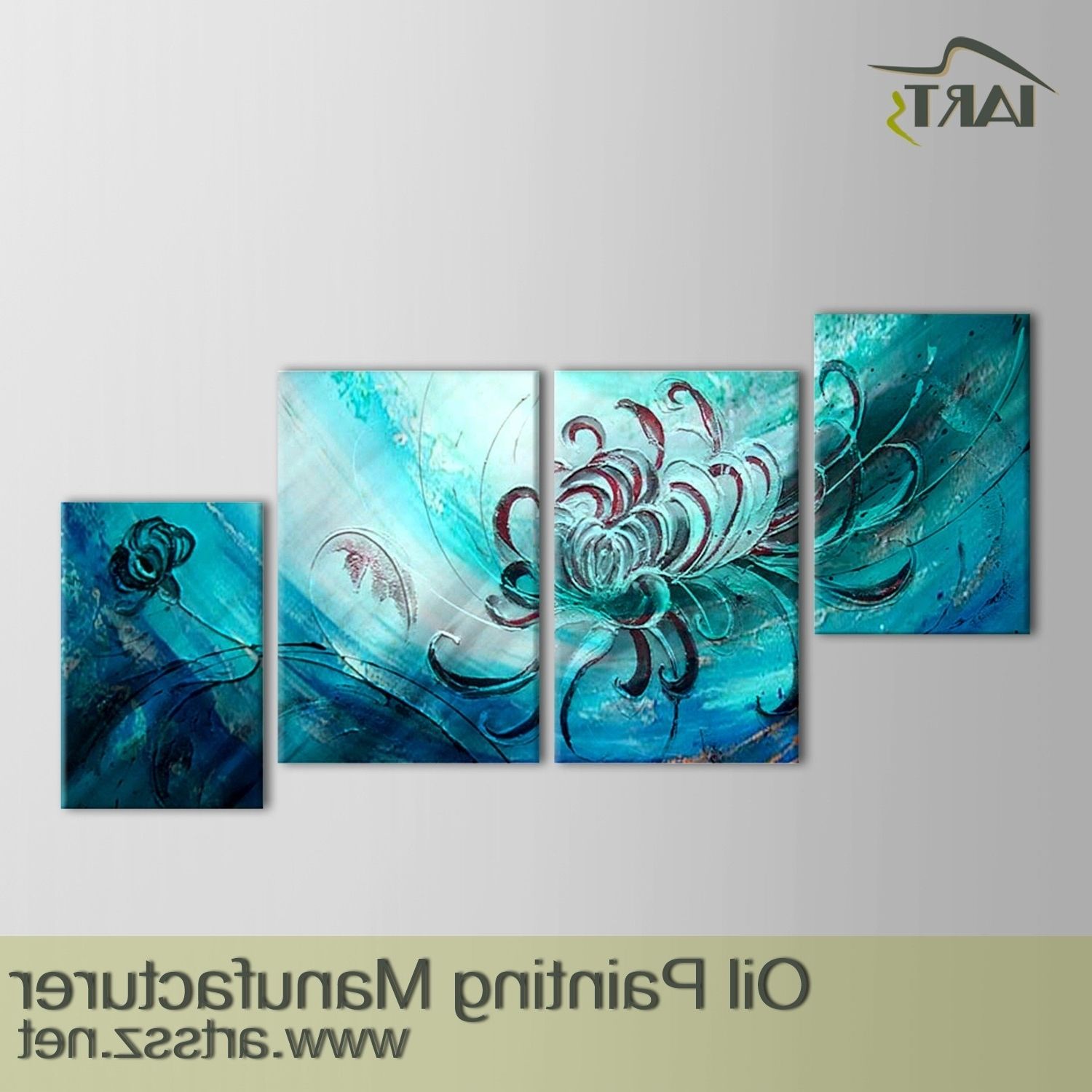 Calm Dreamqiqigallery Original Abstract Wall Paintings For Most Current Blue Canvas Abstract Wall Art (View 15 of 15)