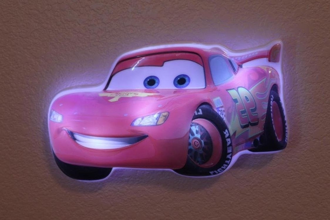 Cars 3d Wall Art With Preferred Disney Cars Lightning Mcqueen Wall Friends Light Up Talking Night (View 15 of 15)