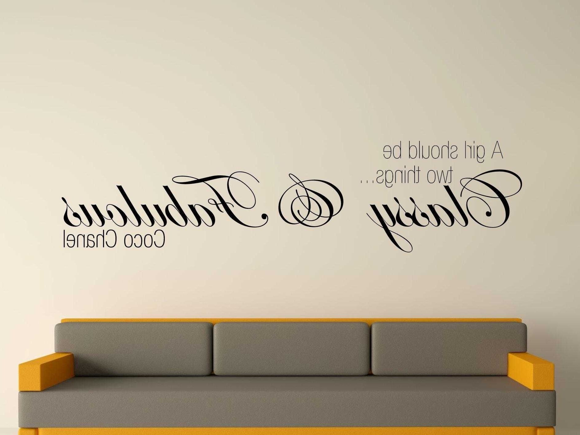 Coco Chanel Wall Decal (View 4 of 15)