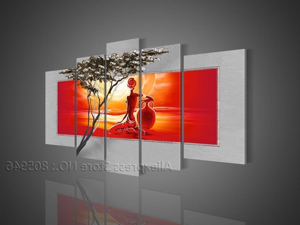 Cool Modern Wall Art Pertaining To Latest Modern Wall Pictures, Best Quality Hand Painted Hi Q Modern Wall (View 6 of 15)