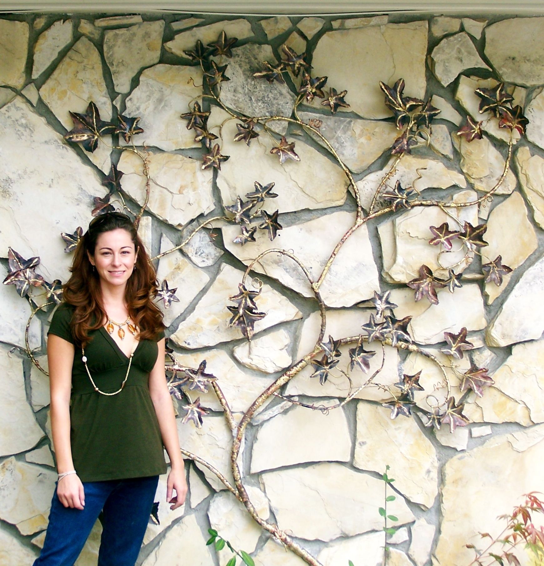 Copper Outdoor Wall Art In Popular Wall Art Ideas Design : Creative Grapevines Copper Outdoor Wall (View 8 of 15)