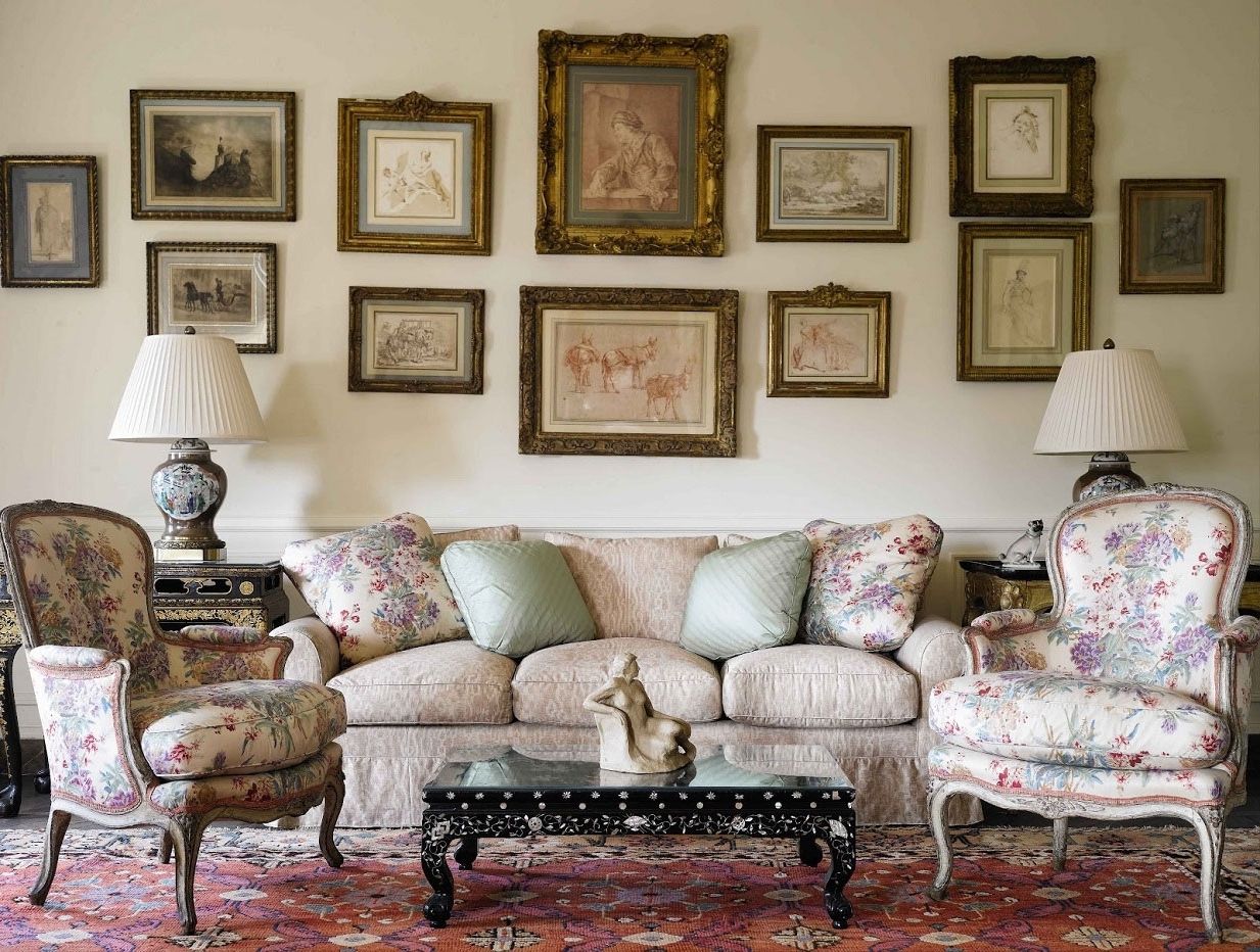 Country Style Wall Art For 2017 Interior : Stunning French Country Living Room Decorating Ideas (View 6 of 15)