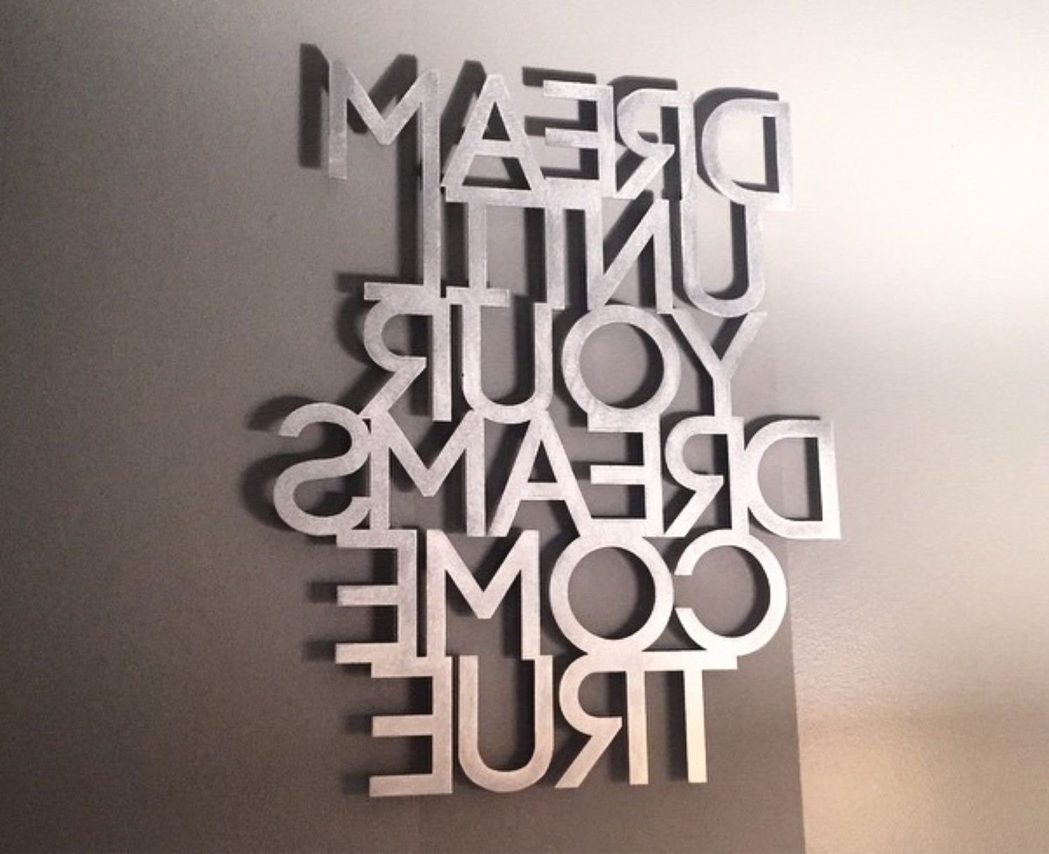 Creative Ideas In Metal Word Wall Art (View 1 of 15)