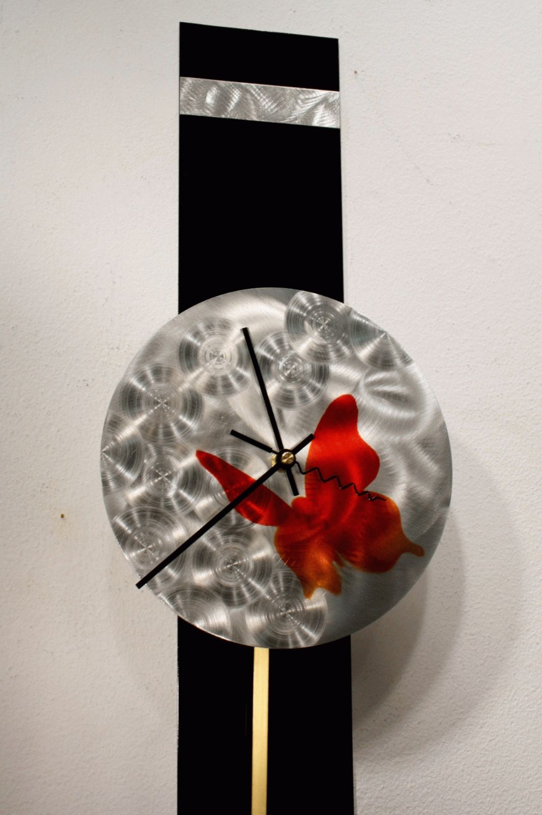 Current Metal Wall Art Sculpture Pendulum Clock Modern Abstract Decor Inside Abstract Clock Wall Art (View 14 of 15)