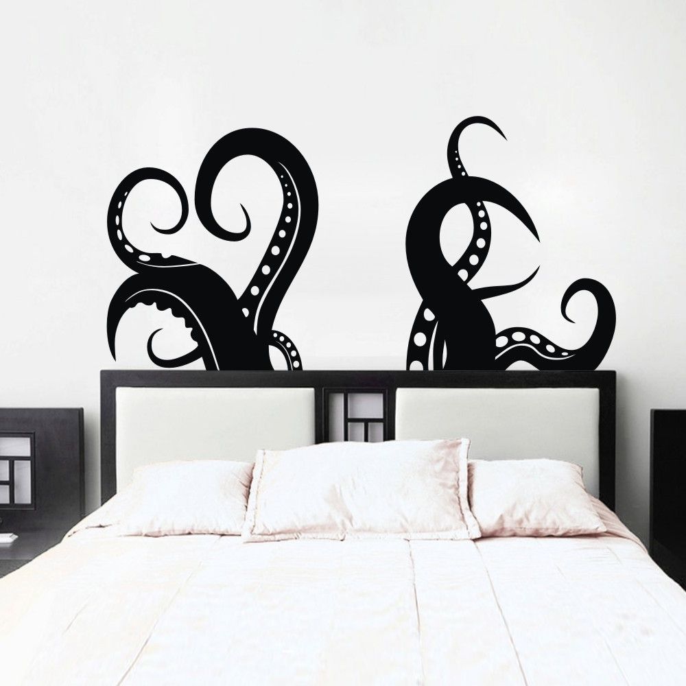 Current Octopus Tentacle Wall Art In Octopus Tentacles Vinyl Wall Art Sea Animal Art Wall Sticker (View 6 of 15)