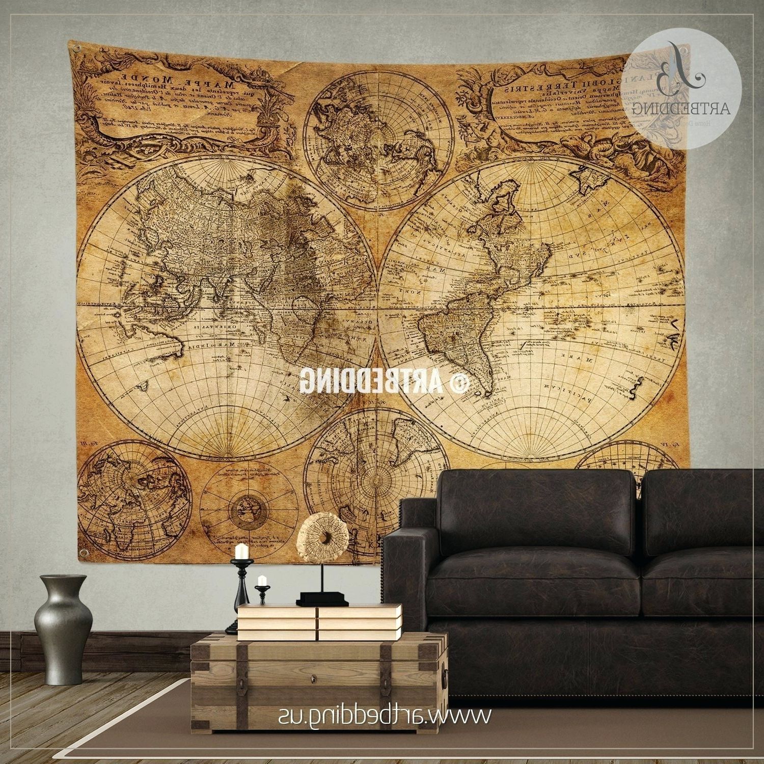 Current Razorback Wall Art Pertaining To Wall Arts ~ Vintage World Map Art Vintage London Map Wall Art (View 15 of 15)