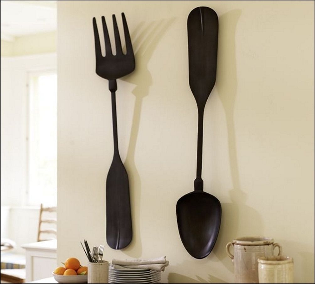 Design Idea And Decorations With Wooden Fork And Spoon Wall Art (View 4 of 15)