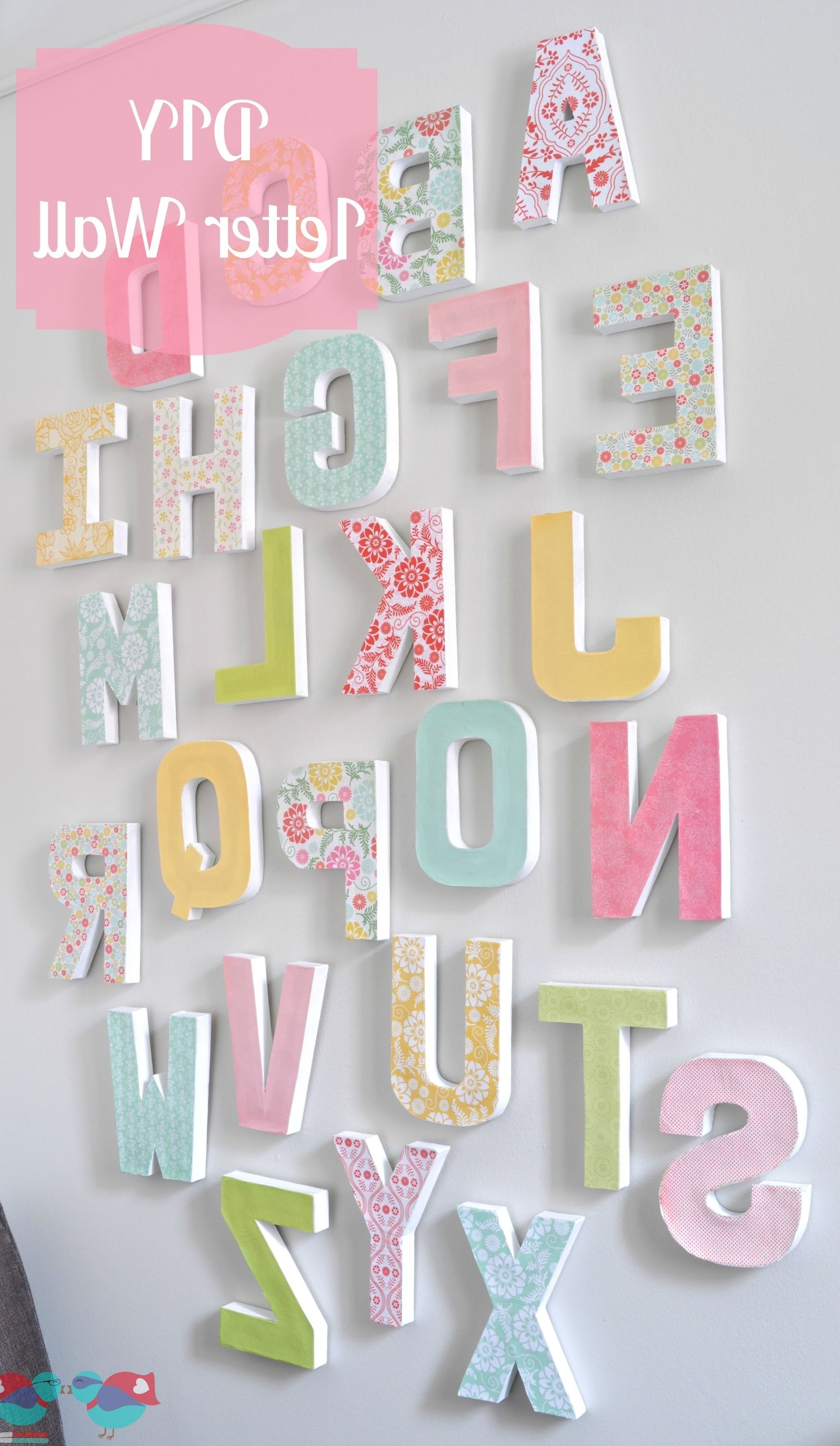 Diy Letters, Letter Wall And Letter Wall Art With Regard To Fashionable Wall Art Letters Uk (View 2 of 15)