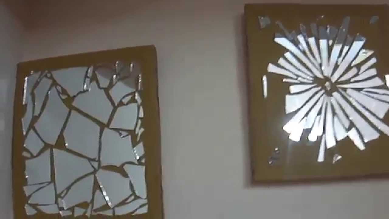 Diy Mosaic Wall Art Within Most Up To Date 15 Diy Wall Decor — Mirror Mosaic – Youtube (View 4 of 15)