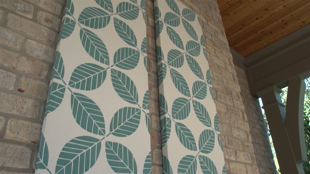 Fabric Wall Art Regarding Well Liked How To Make Outdoor Fabric Wall Art – Youtube (View 10 of 15)