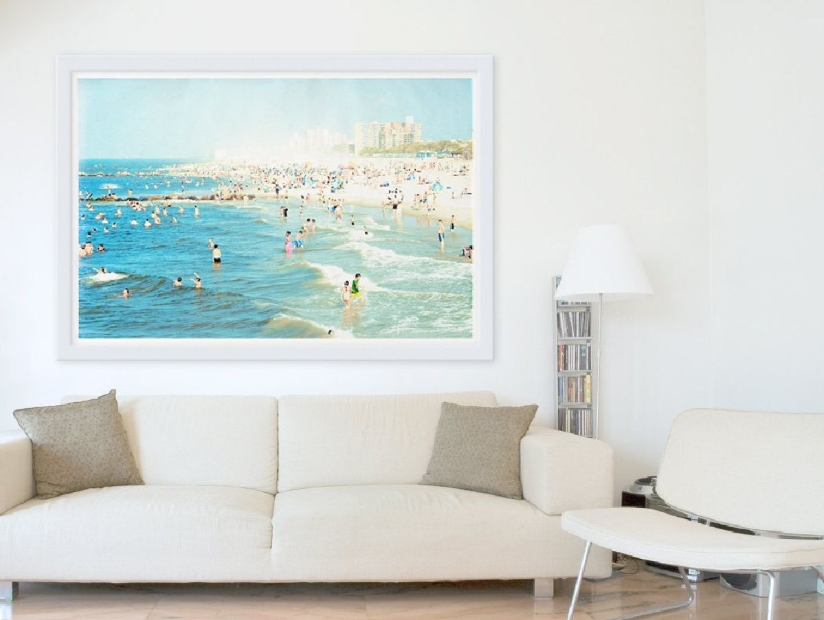 Famous Chic Living Room Wall Art Canvas Large Large Beach Canvas With Modern Oversized Wall Art (View 4 of 15)