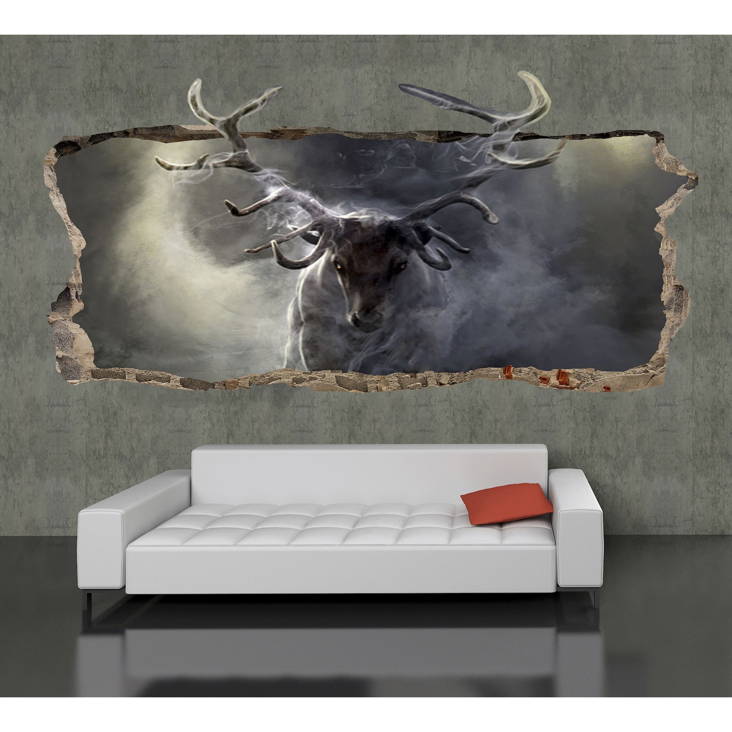 Famous Startonight 3d Mural Wall Art Photo Decor Deer Amazing Dual View With Regard To Animals 3d Wall Art (View 6 of 15)