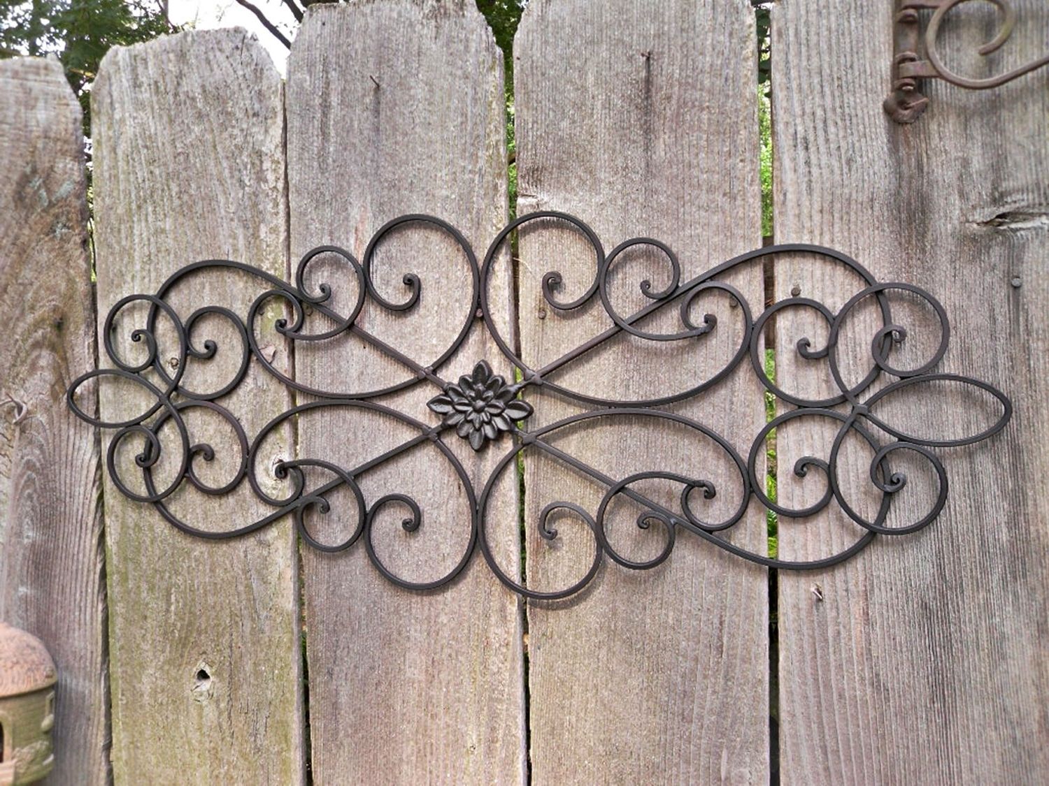 Fashionable Wrought Iron Wall Outdoor — Radionigerialagos With Outdoor Wrought Iron Wall Art (View 5 of 15)