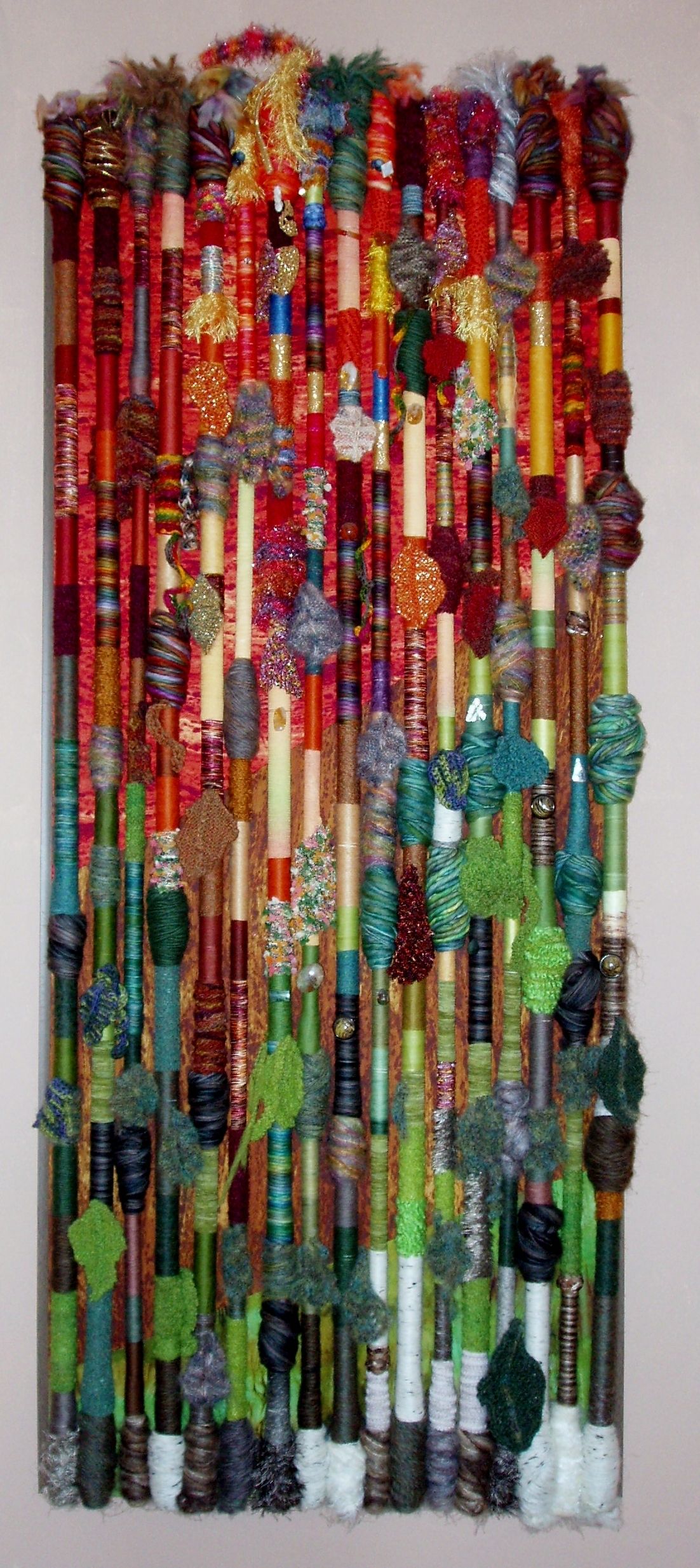 Favorite Abstract Fabric Wall Art In Fiber Art Wall Hanging – Fall In The Northland (View 7 of 15)